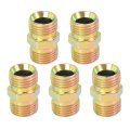 5 8 Male To Thread Straight Iron Hose Pipe Fitting Connector For Car 5pcs 