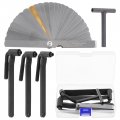 Glarks 5pcs Motorcycle Engine Valve Screw Adjustment Tool Kit 3pcs 8mm 9mm 10mm Spanner Wrench And Straight Feeler Gauge For 