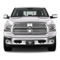 Ram 3d Large Heavy Metal Logo On Real Black Carbon Fiber License Plate