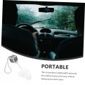 Wakauto Car Rearview Mirror Aesthetic Decoration Fluffy Dice For Bling Rhinestones Hanging Auto