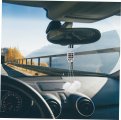 Wakauto Car Rearview Mirror Aesthetic Decoration Fluffy Dice For Bling Rhinestones Hanging Auto