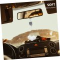 Wakauto Car Rearview Mirror Aesthetic Decoration Fluffy Dice For Bling Rhinestones Hanging Auto