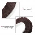 Uxcell Weather Stripping Brush 10ft L X 35 W 0 6 H Self-adhesive Seal Weatherstrip Sweep Brown For Door Window