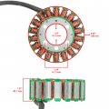 Caltric 31120-hr6-a61 Stator Magneto Compatible With Honda Foreman Rubicon Trx500 2015-2019 Trx520 2020-2021