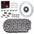 Heavy Duty O-ring Drive Chain And Sprockets Kit For Yamaha Warrior 350 Yfm350x 1989-2004 Gray