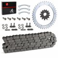 Heavy Duty O-ring Drive Chain And Sprockets Kit For Yamaha Warrior 350 Yfm350x 1989-2004 Gray