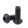 M5 M12 Black Zinc Plated Button Head Hex Socket Screws Allen Bolts Din7380 High Tensile Grade 10 9 Carbon Steel Size M8x40mm 