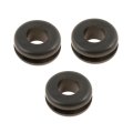 Multi-purpose Grommet Rubber Material Black Color Push In Attachment Method 1 16 Inches Groove Width 25 64 Inside Diameter 21 