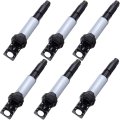 6 Ignition Coils Packs 3-pins Compatible For Bmw X3 2 5l L6 2004-2006 For 3 0l Automotive Replacement Ignition Coil Replaces 