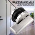 Duokon Zinc Alloy Door Lock Bolt Vacant Engaged Privacy Indicator Keyless Latch For Public Toilet Restroom And Bathroom