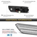 Vipmotoz Amber Led Strip Side Marker Light Front Fender Parking Lamp Replacement For Vw Cabrio Mk4 Golf Jetta Sedan Wagon