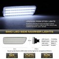 Vipmotoz Amber Led Strip Side Marker Light Front Fender Parking Lamp Replacement For Vw Cabrio Mk4 Golf Jetta Sedan Wagon