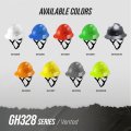 Ansi Z89 1 2014 Osha Approved Safety Hard Hat Full Brim Vented Red Helmet With 4 Point Ratchet Suspension Impact Resistant For