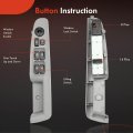 A-premium Master Power Window Switch Compatible With Hyundai Sonata 2006-2007 2008 Beige Front Left Driver Side