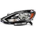 Left Headlight Assembly For Nissan Sentra 2016 2019 Black Housing Clear Lens Onyx 26060 3yu0a Ni2502244 
