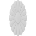 Ekena Millwork Rosc050x100tfnuf 5 W X 10 H 7 8 P Large Jumbo Tiffin Rosette White 