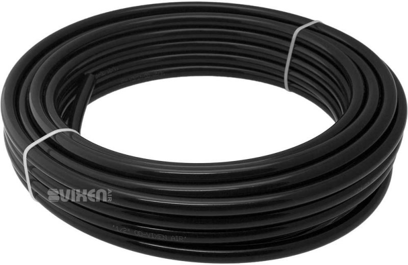 Vixen Air 1 2 Od Heavy Duty Nylon Hose 50ft With Thread Sealant And Cutter For Suspension Air Ride Train Horn Vxa12050k