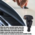 Uxcell 1 Set Windshield Washer Water Nozzle Spray No 3w7z17603aa For Ford Crown 2010 2011