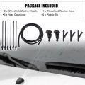 Uxcell 1 Set Windshield Washer Water Nozzle Spray No 3w7z17603aa For Ford Crown 2010 2011