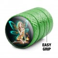 Pixy Girl Valve Stem Caps For Tire Rim Wheel Aluminum Green