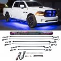 Ledglow 6pc Blue Truck Slimline Led Underbody Underglow Accent Neon Lighting Kit Solid Color Illumination Water Resistant Low