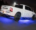 Ledglow 6pc Blue Truck Slimline Led Underbody Underglow Accent Neon Lighting Kit Solid Color Illumination Water Resistant Low