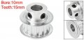 Uxcell Aluminum 15 Teeth 10mm Bore 5 08mm Pitch Timing Belt Pulley For