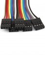 Uxcell 20cm 2 54mm 4 Pin Female To F F Connect Jumper Cable Line 5 Pcs
