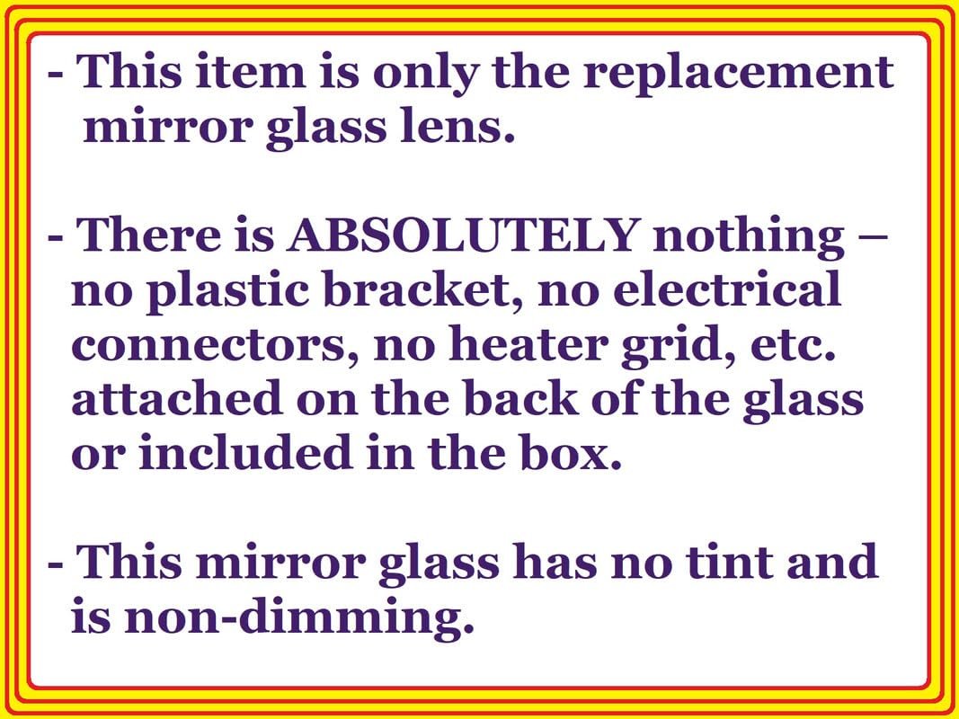 Mirror Glass For 2019 2026 Mercedes G Gle Gls And 2023 Eqe Driver Side Left Lh 8 In Diagonal With Full Size Adhesive