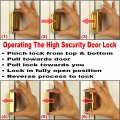 Defender Security Satin Nickel U 10827 Door Reinforcement Lock Add Extra High To Your Home And Prevent Unauthorized Entry A 3a