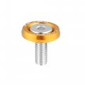 X Autohaux 10pcs Fender Washer Bumper M6 Bolts Engine Bay Dress Up Kit Aluminum Yellow
