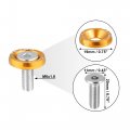 X Autohaux 10pcs Fender Washer Bumper M6 Bolts Engine Bay Dress Up Kit Aluminum Yellow