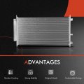 A-premium A C Condenser Cooling Fan Assembly Compatible With Acura Rdx 2007 2008 2009 2010 2011 2012 2 3l 2-set Replace