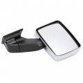 Kuafu Power Mirror Compatible With 2006-2010 Hummer H3 2009-2010 H3t Replacement For 20836086 Outside Assembly Silvery Black