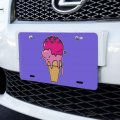 Graphics More Cute Meowlting Melting Cat Ice Cream Cone Novelty Metal Vanity Tag License Plate