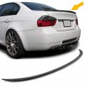 Car Rear Trunk Lid Wing Spoiler Fydun Universal Gloss Black Lip Rubber 120cmx4cm 47 24inx1 57in