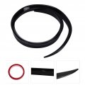 Car Rear Trunk Lid Wing Spoiler Fydun Universal Gloss Black Lip Rubber 120cmx4cm 47 24inx1 57in