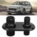 A C Bulkhead Car 2 Port Air Conditioner Universal Ac Line Port Connector Modification Fit For Hot Rod Black