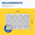 Aerostar 14x20 Merv 13 Pleated Air Filter Ac Furnace Pack Actual Size 1 2 X 19 1 2 3 4