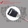 126625 Mass Air Flow Sensor Connector Plug Harness Pigtail Wire 25-2018 Replacement For Chevy Cruze 1 4l 2016-2019 Buick Encore