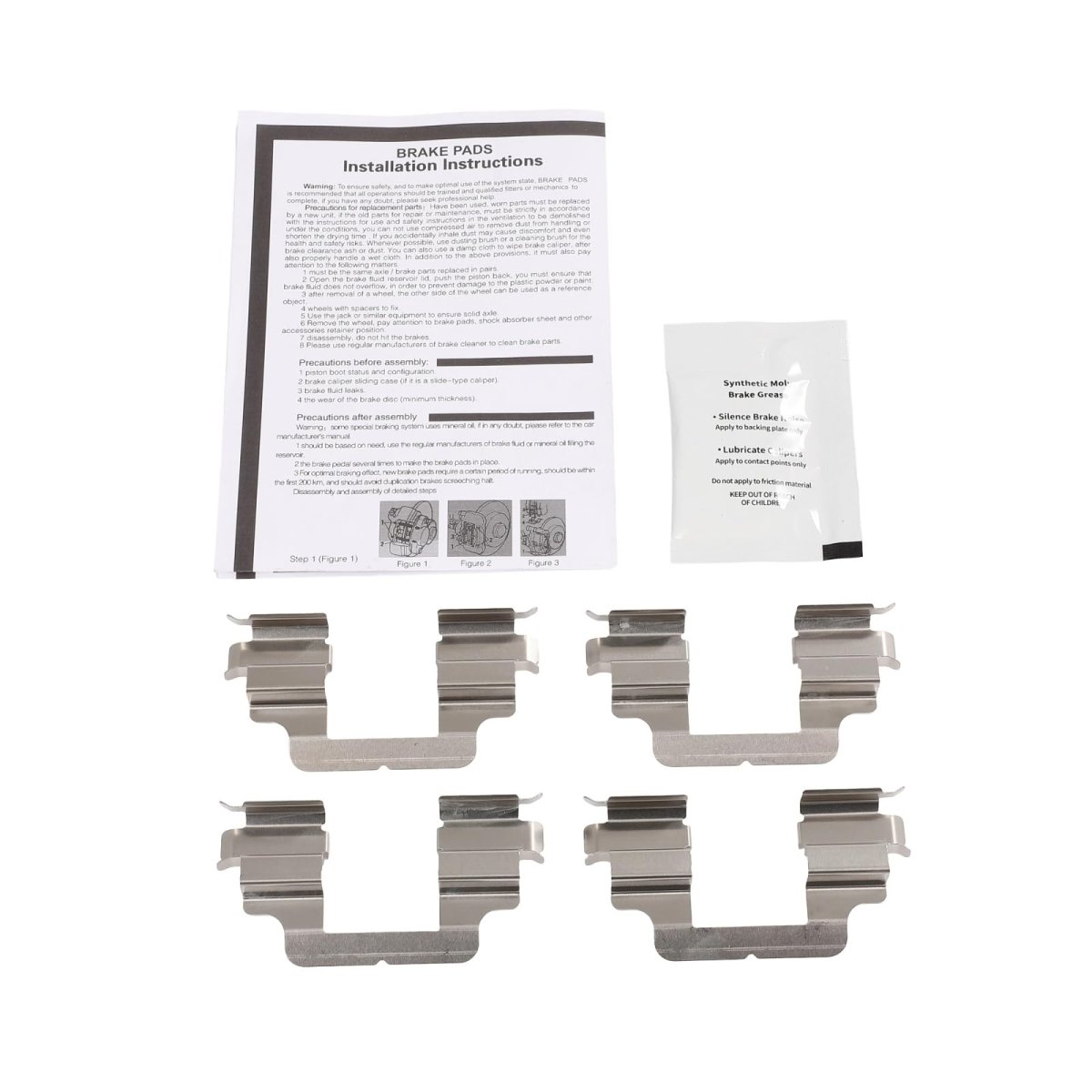 D1469 Brake Pads W Hardware Rear Disc Pad Set