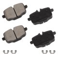 D1469 Brake Pads W Hardware Rear Disc Pad Set 