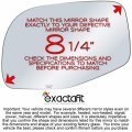 Exactafit 8653l Driver Side Mirror Glass Left Replacement Compatible With Ford 1995-2005 Explorer And Ranger 2001-2005 Sport