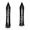 Krator Shg-gsxr-b Hand Grip Suzuki Gsxr Spiked W Logo Is Laser Etched Into The With Bar Ends Sliders