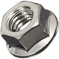 18-8 Stainless Steel Hex Flange Nut Plain Finish Self-locking Serrated Asme B18 2 3 8 -16 Threads Pack Of 25 