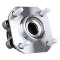 513297 Wheel Hub Bearing Assembly With Abs 5 Lugs For 2007 2012 Sentra Alloy Steel Front Silver