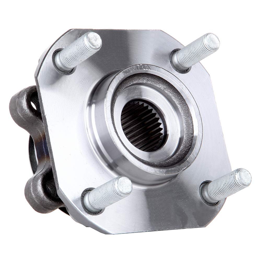 513297 Wheel Hub Bearing Assembly With Abs 5 Lugs For 2007 2012 Sentra Alloy Steel Front Silver
