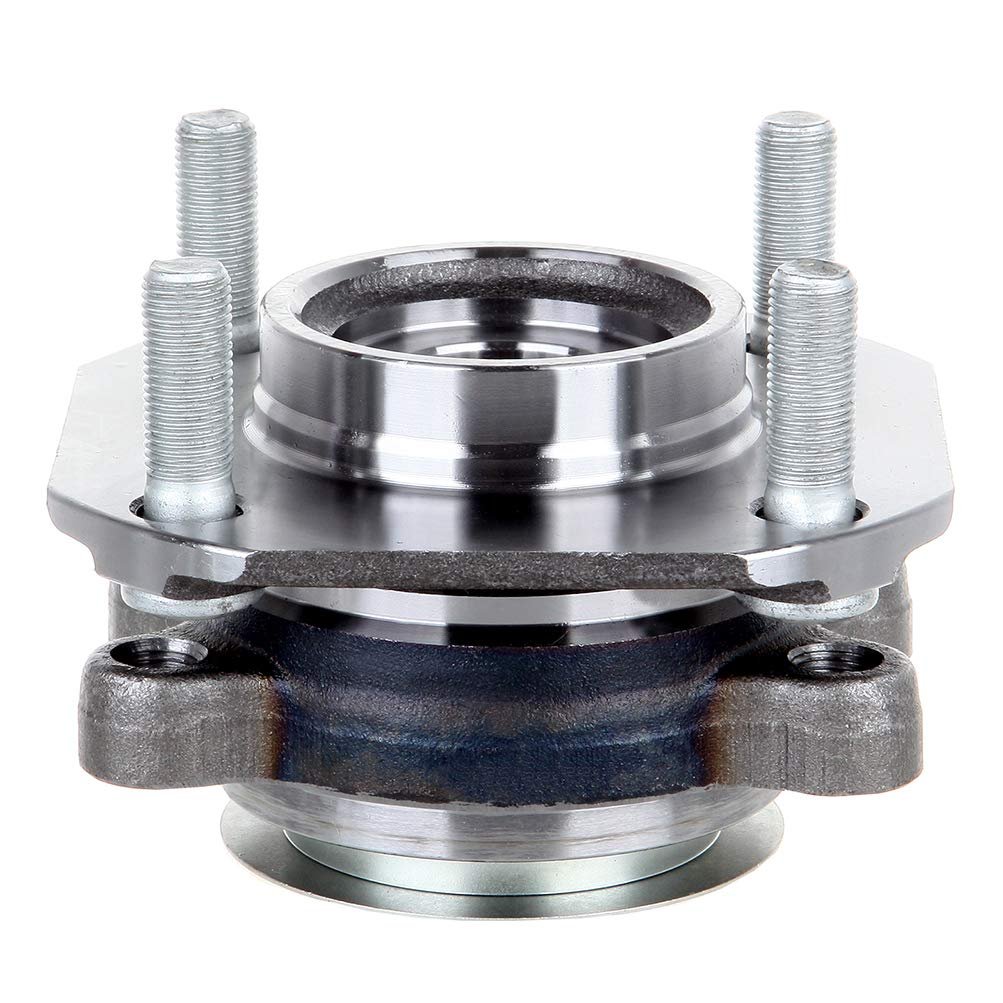 513297 Wheel Hub Bearing Assembly With Abs 5 Lugs For 2007 2012 Sentra Alloy Steel Front Silver