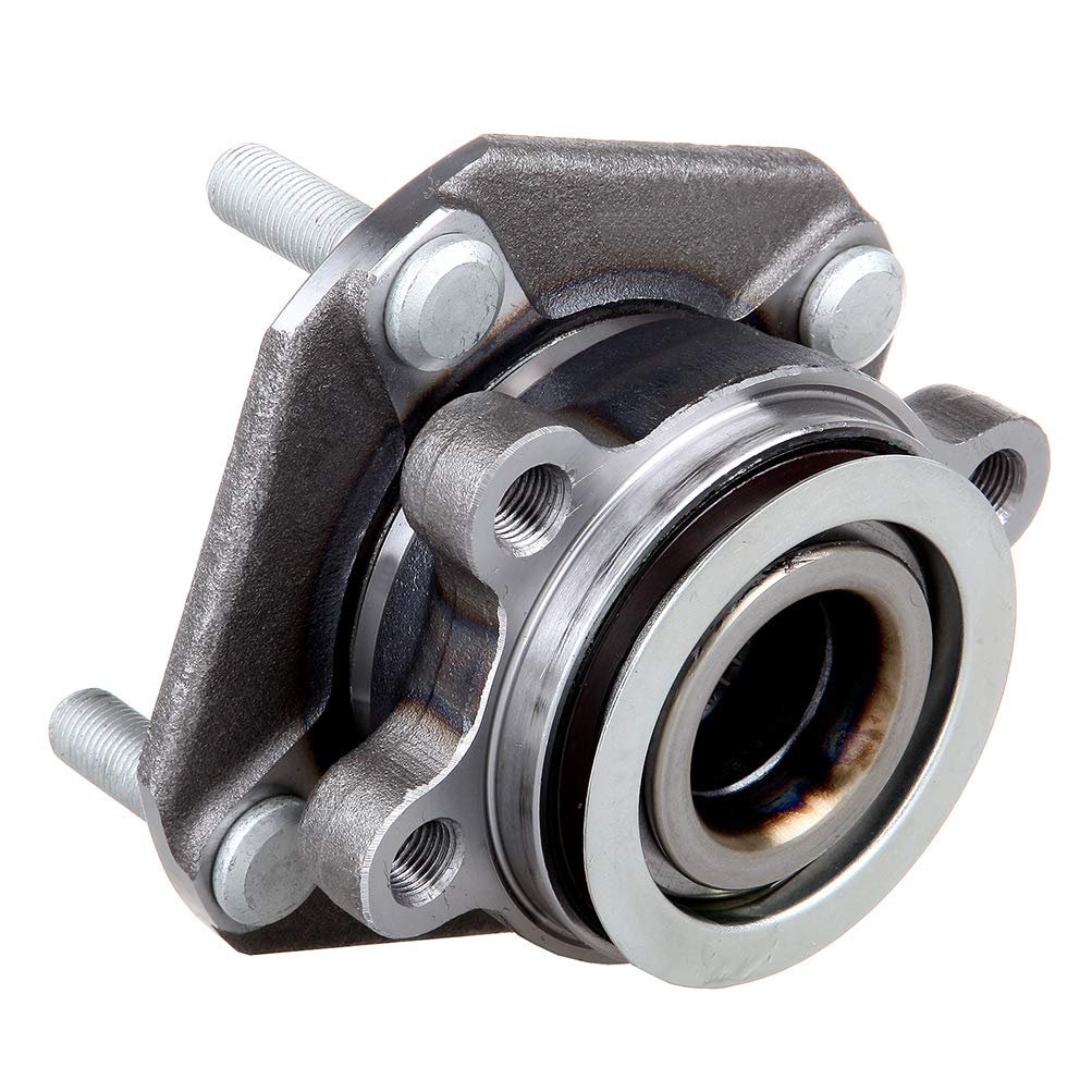 513297 Wheel Hub Bearing Assembly With Abs 5 Lugs For 2007 2012 Sentra Alloy Steel Front Silver