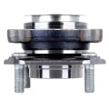 513297 Wheel Hub Bearing Assembly With Abs 5 Lugs For 2007 2012 Sentra Alloy Steel Front Silver 